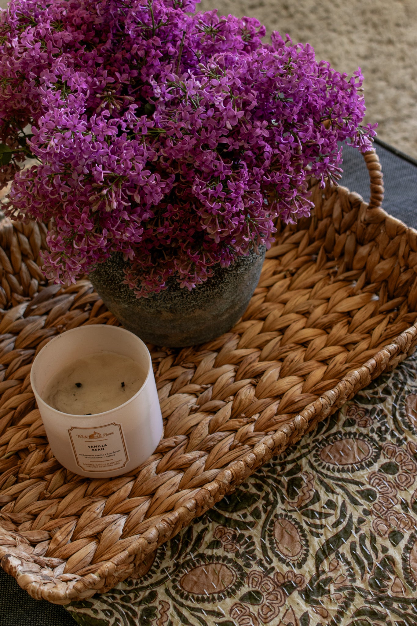 PRE-ORDER June Kantha Quilt in Sage and Stone - Twin/Throw and King/Queen Sized