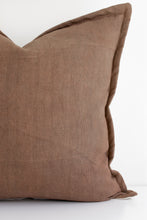 Linen Flange Edge Pillow Cover - Desert Sand