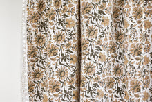 *Pre-Order* Ella Pom Pom Kantha Quilt in Olive, Tan and Faded Gold - King/Queen Sized