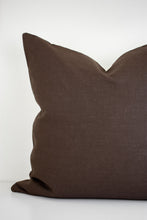Linen Pillow Cover - Chocolate