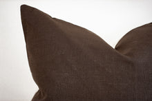 Linen Pillow Cover - Chocolate