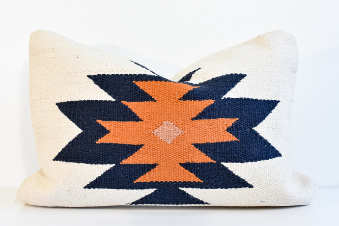 Taara Lumbar Pillow Cover - Indigo