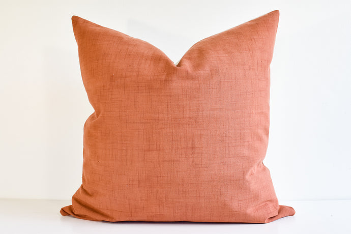 Hmong Organic Woven Pillow Cover - Red Orange