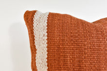 Large Lora Striped Pillow - Rust