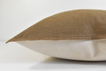 Linen Flange Edge Pillow - Almond