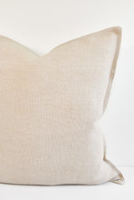 Linen Flange Edge Pillow - Creme
