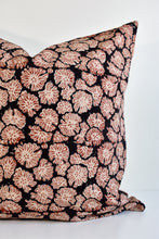 Indian Block Print Pillow Cover - Black, Beige, Rust