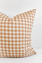 Hmong Organic Woven Pillow Cover - Clay Gingham