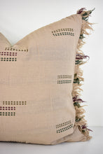 Hmong Organic Woven Fringe Pillow Cover - Tan