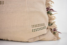 Hmong Organic Woven Fringe Pillow Cover - Tan