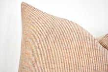 Hmong Organic Woven Stripe Pillow Cover - Tan