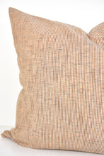 Hmong Organic Woven Stripe Pillow Cover - Tan