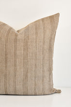 Striped Sashiko Pillow Cover - Tan