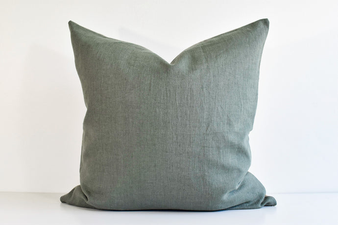 Linen Pillow Cover - Sage