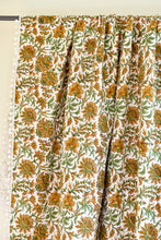 *PRE-ORDER* Ella Pom Pom Kantha Quilt In Moss and Yellow - King/Queen Sized