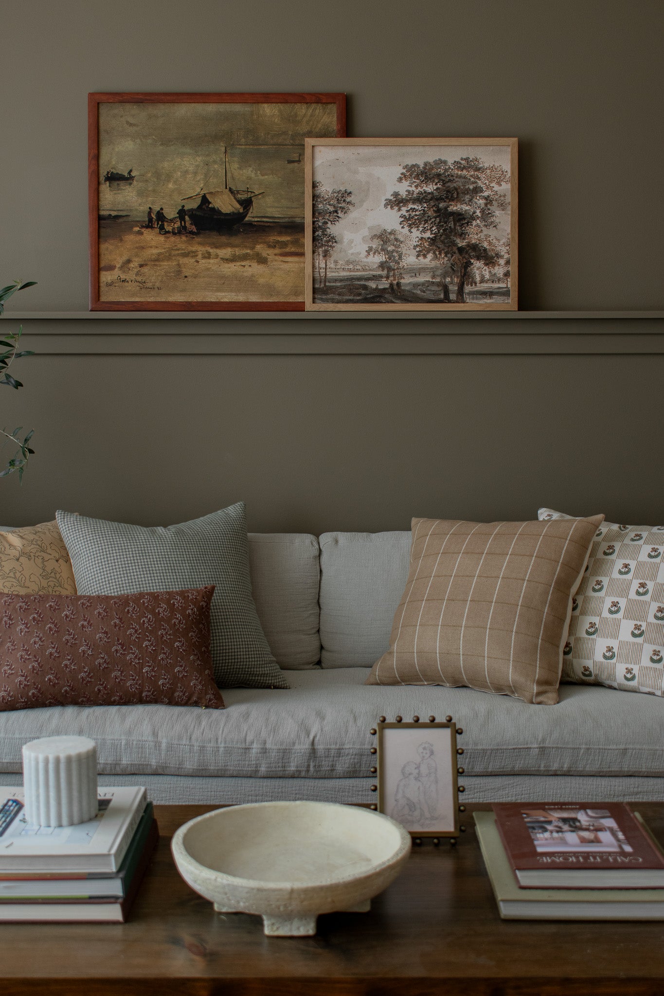 Kelsey Woven Window Pane Pillow Cover - Tan