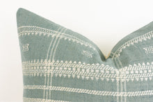 Indian Bhujodi Pillow - Misty Blue Gray