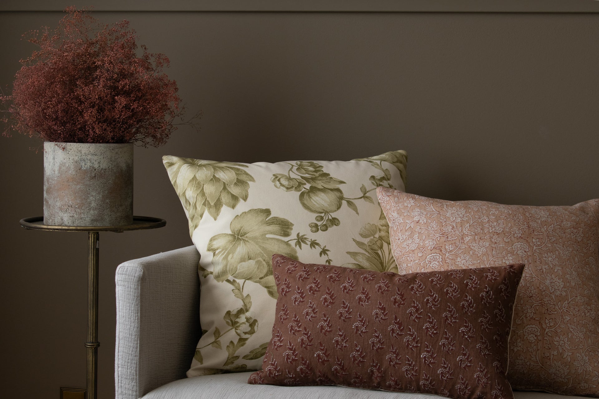 Ginny Designer Floral Pillow Cover