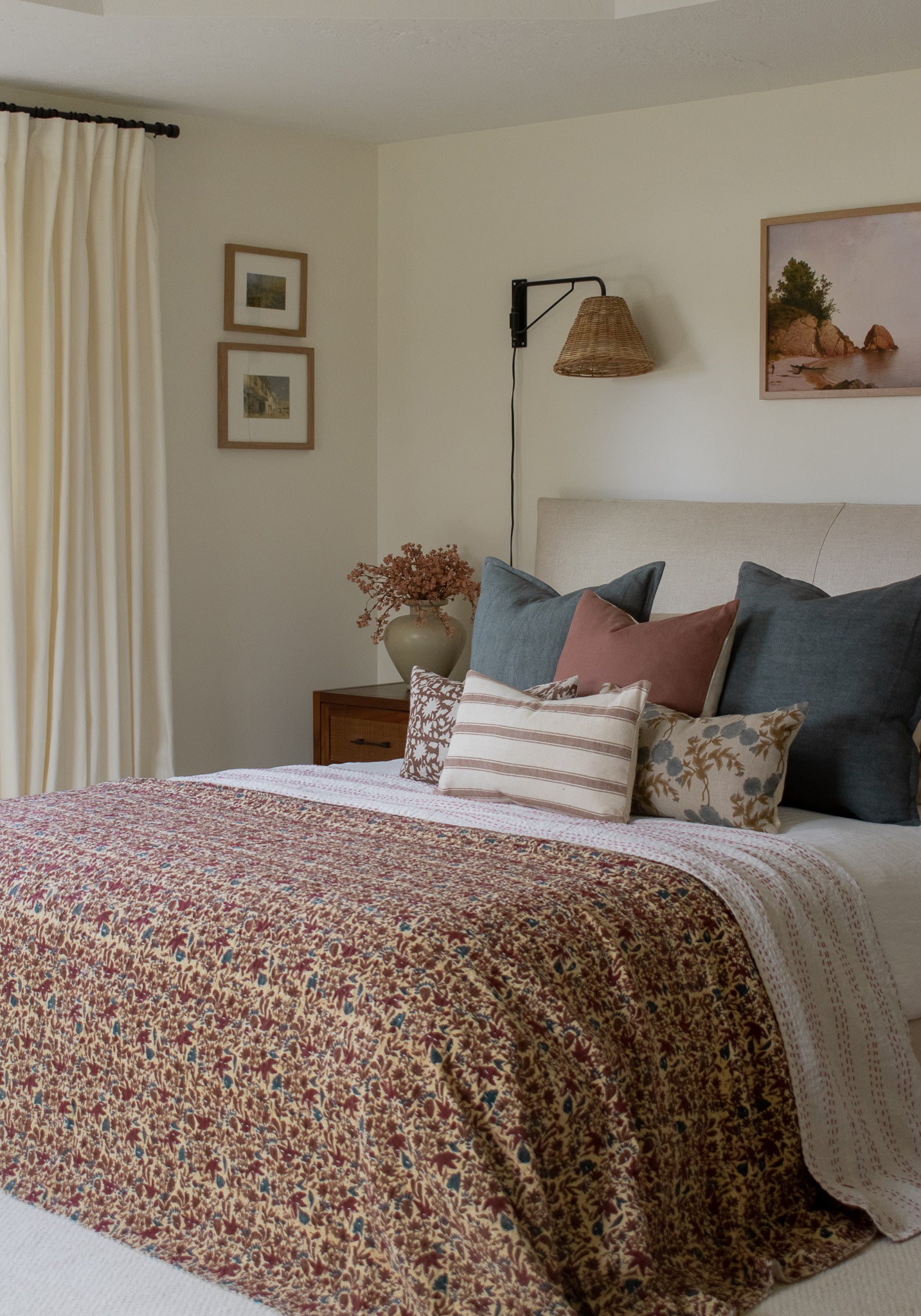 Meera Woven Striped Pillow Cover - Earth Brown and Ivory