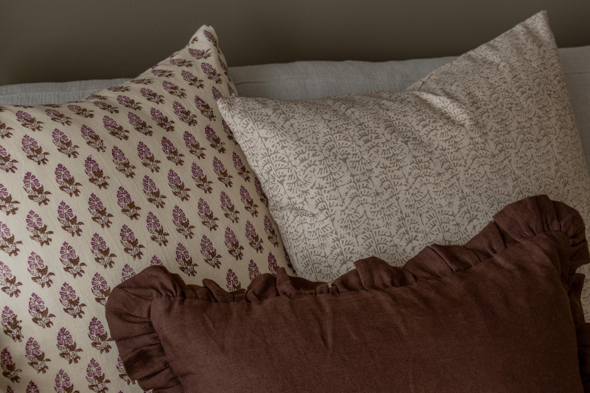 Maxwell Pillow Cover - Beige, Tan, Taupe