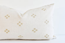 Hmong Block Print Pillow Cover - Khaki