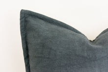 Linen Flange Edge Pillow Cover - Pewter