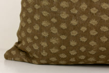 Indian Block Print Pillow - Ochre Blossom