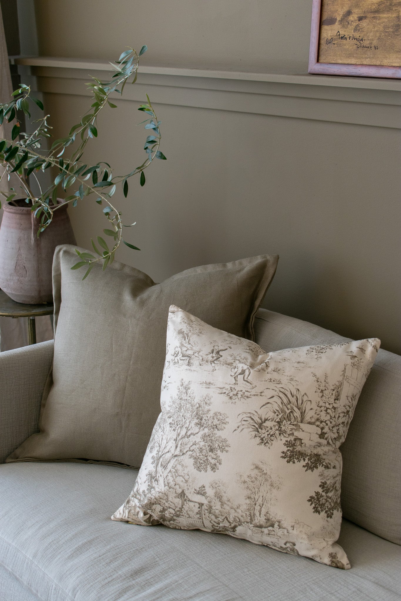 Estelle Designer Toile Pillow Cover