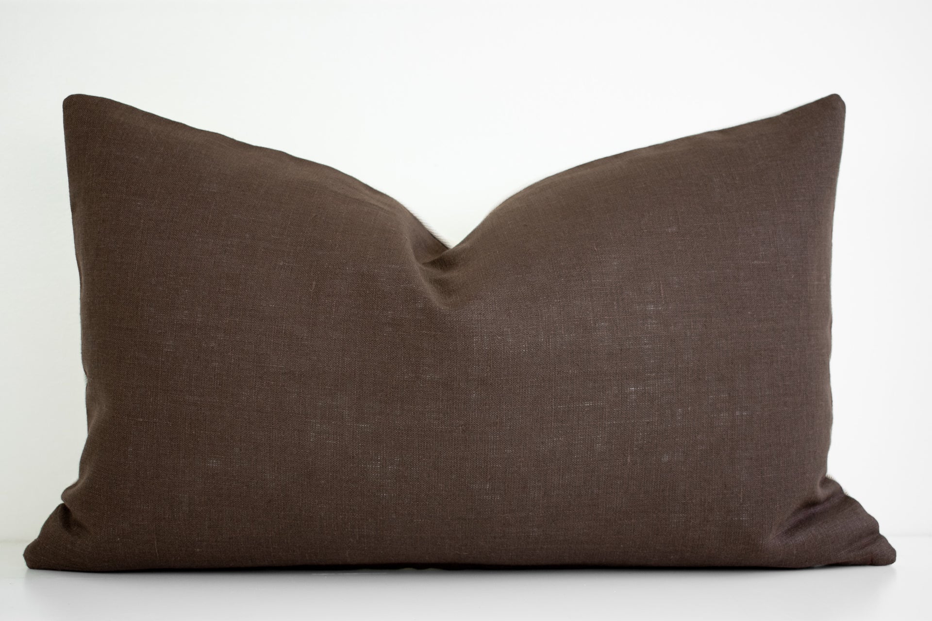 Linen Pillow Cover - Chocolate