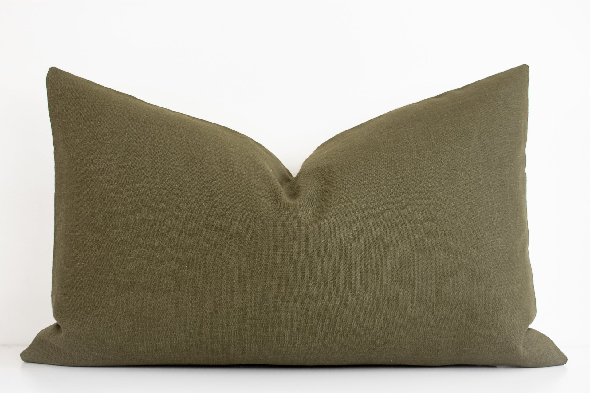 Linen Pillow Cover - Olive Branch