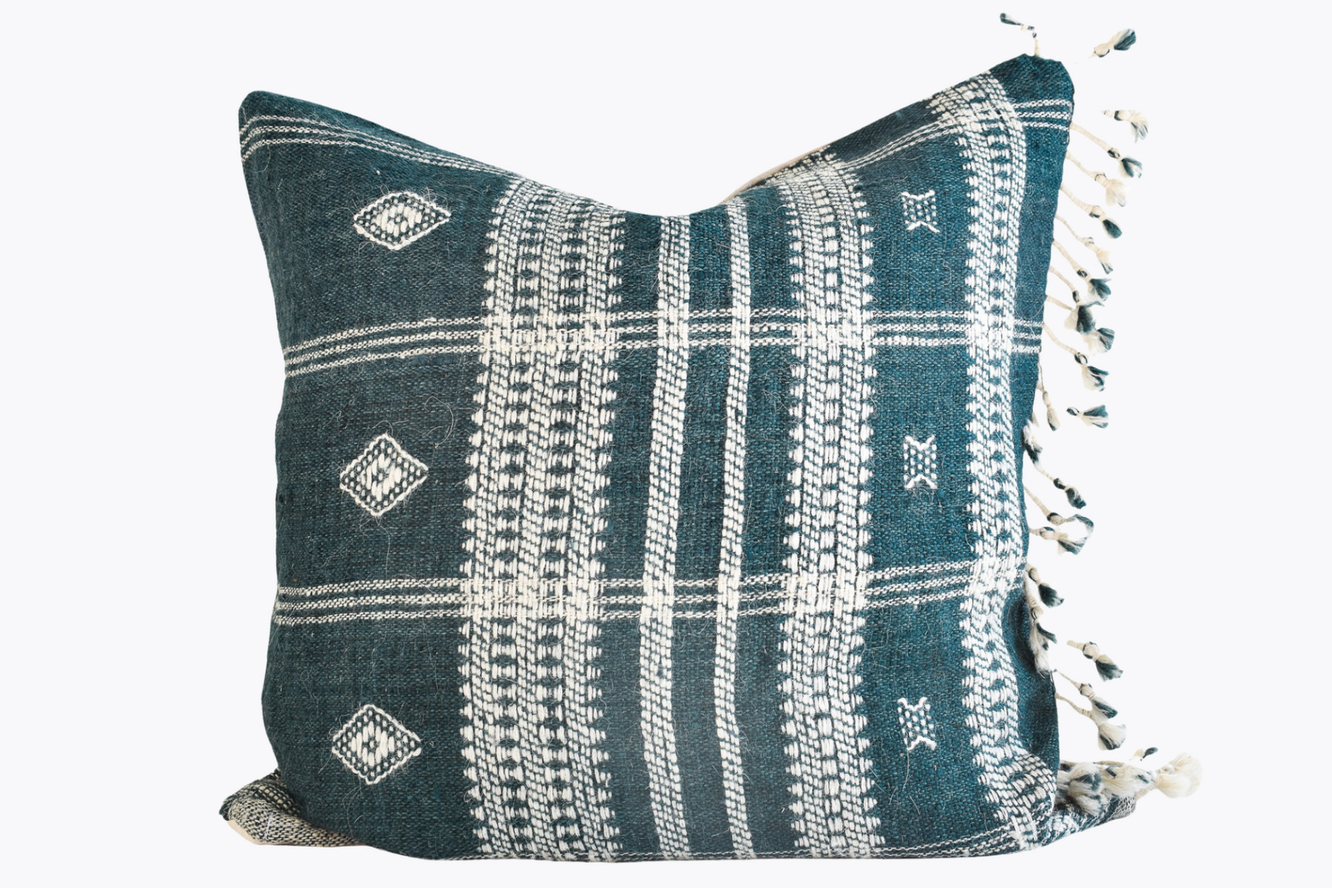 Indian Bhujodi Pillow Cover - Deep Storm