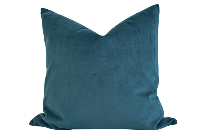 Velvet Pillow Cover - Lagoon