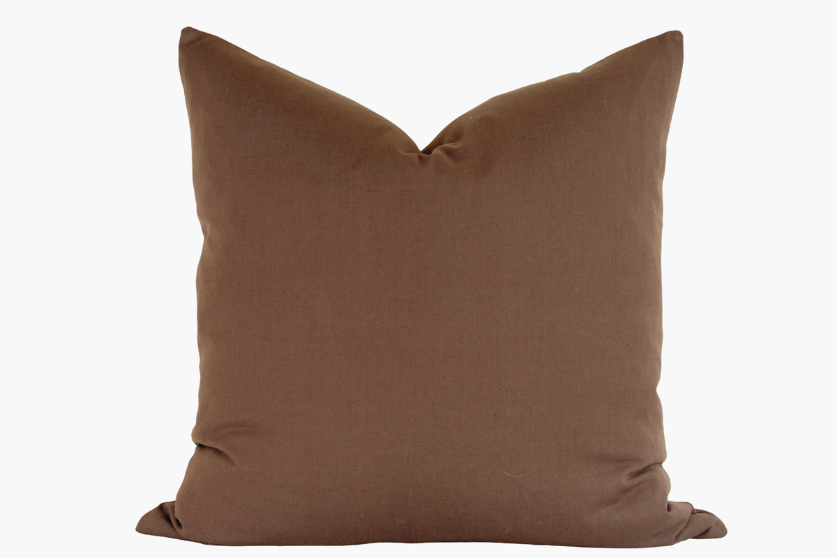 Beckett Pillow Cover - Copper Brown