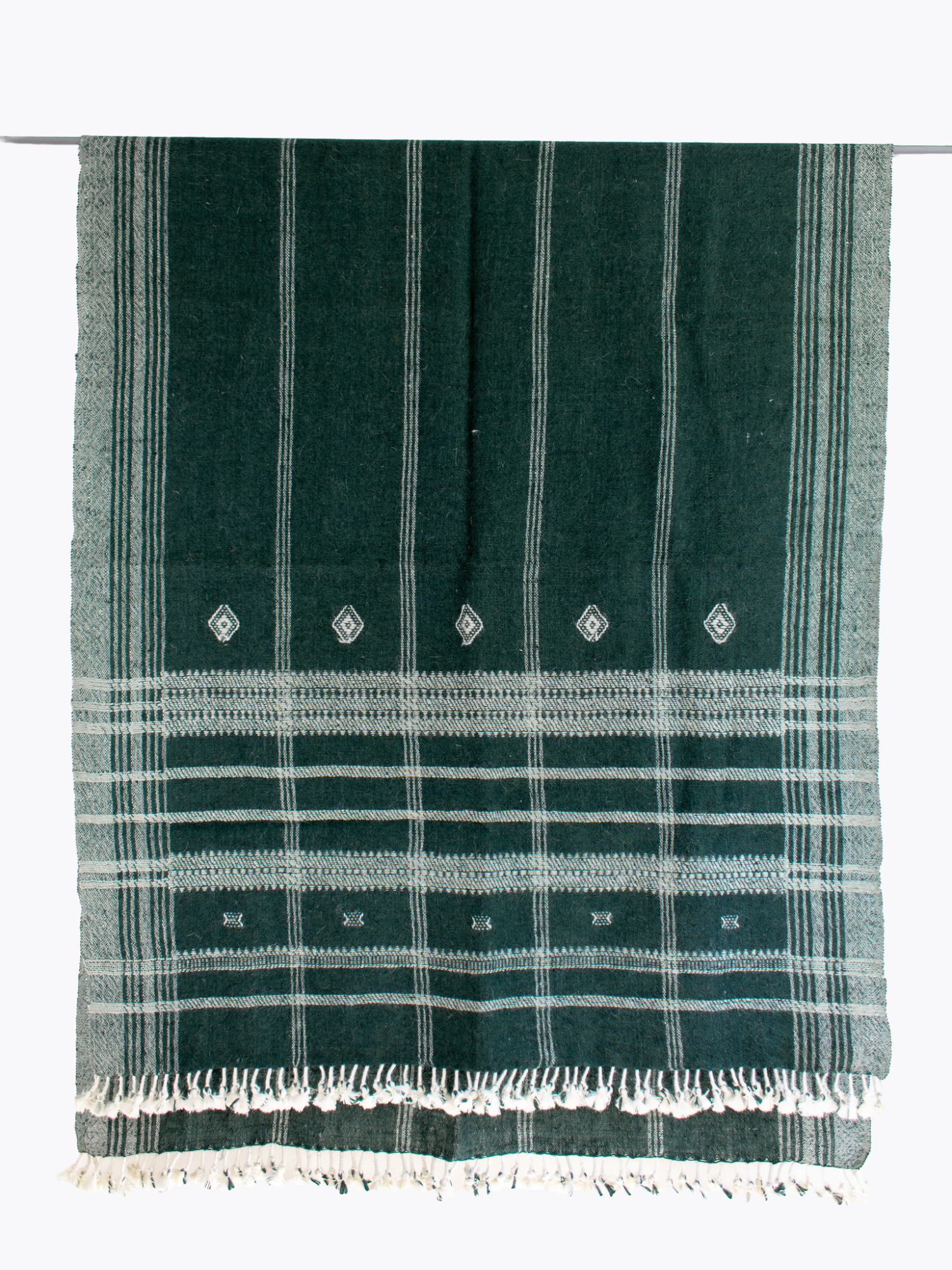 Oversized Indian Bhujodi Throw- Deep Storm