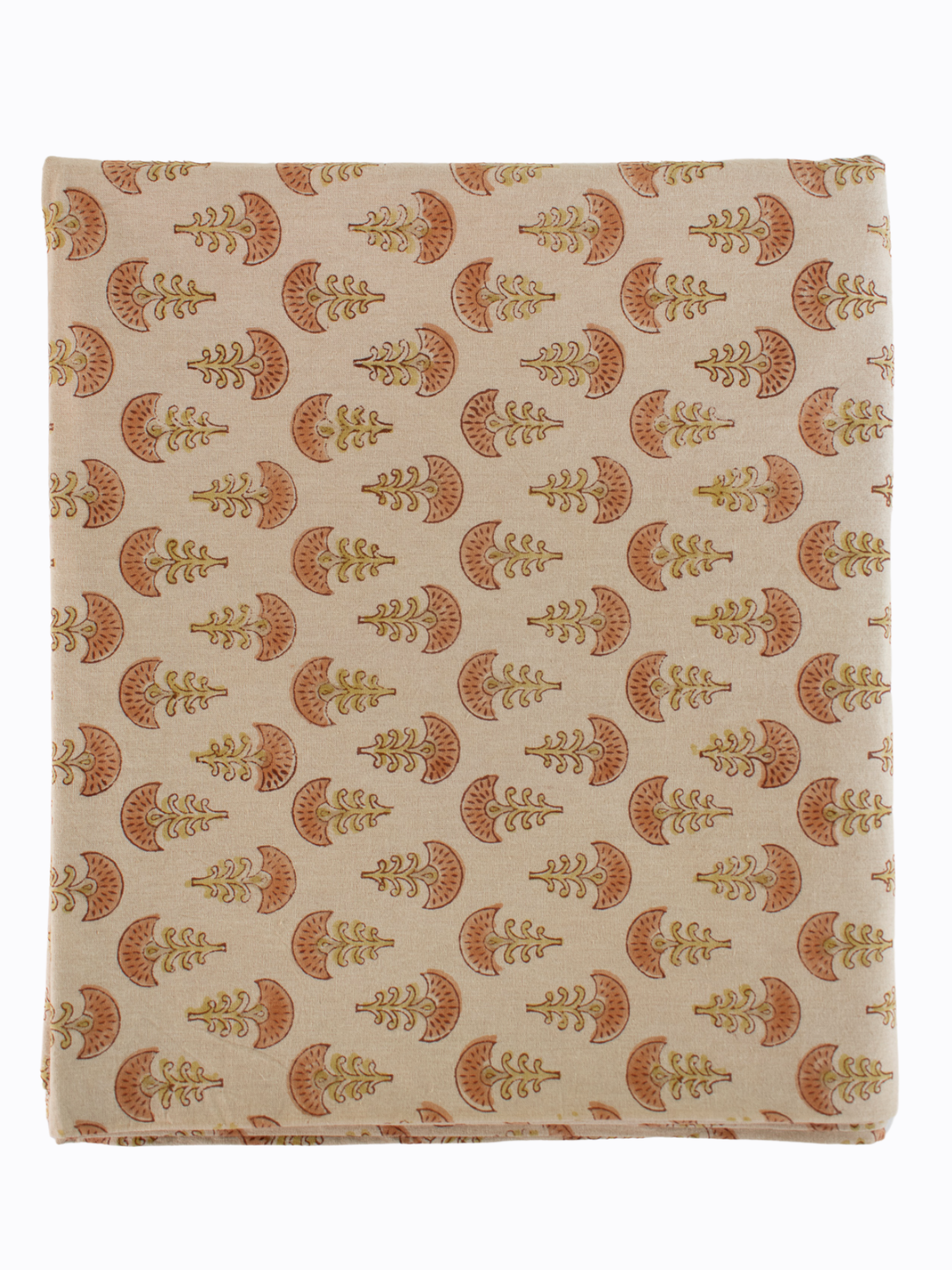 Bhuti Tablecloth - Dusty Rose and Ochre