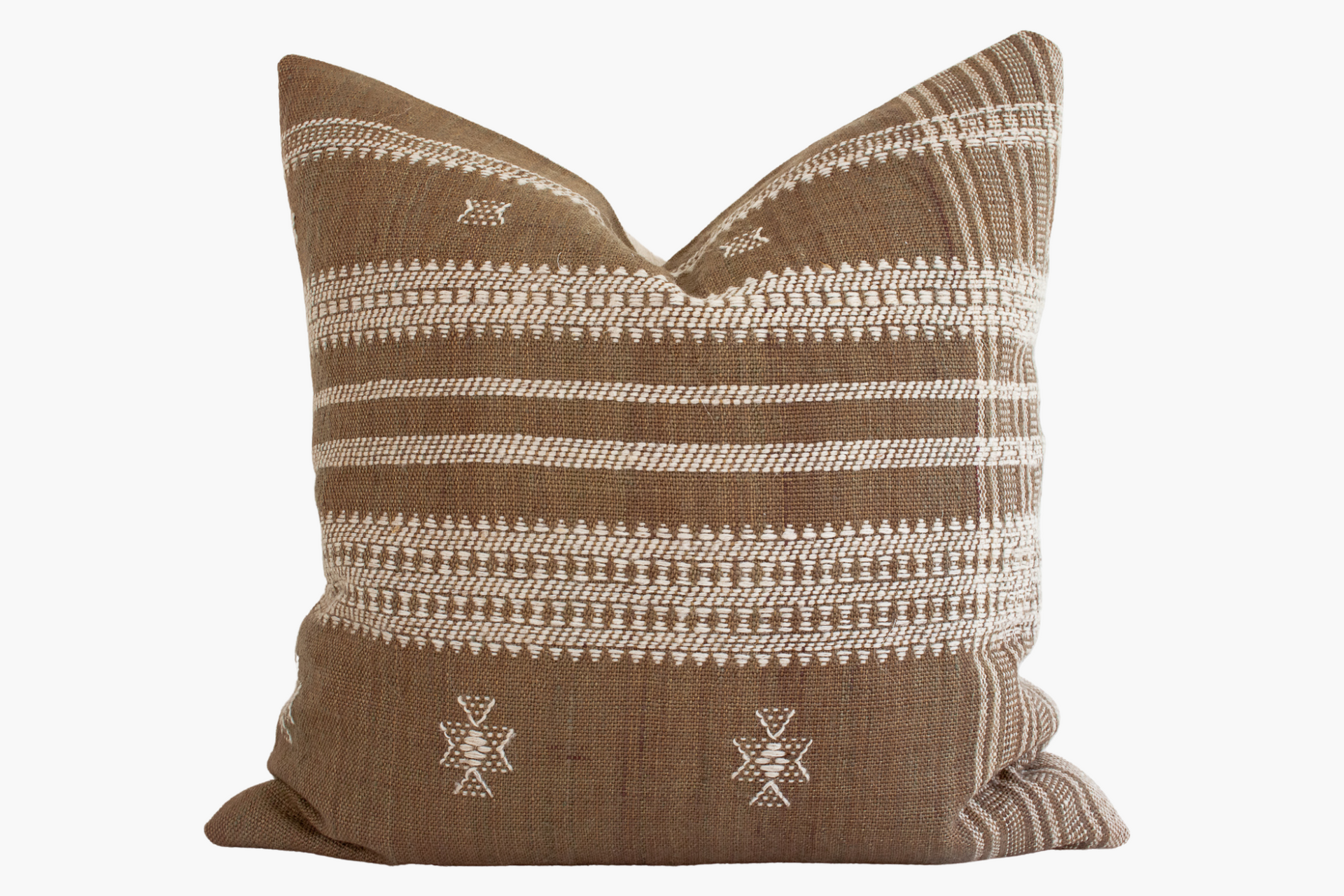 Indian Bhujodi Pillow Cover - Cognac