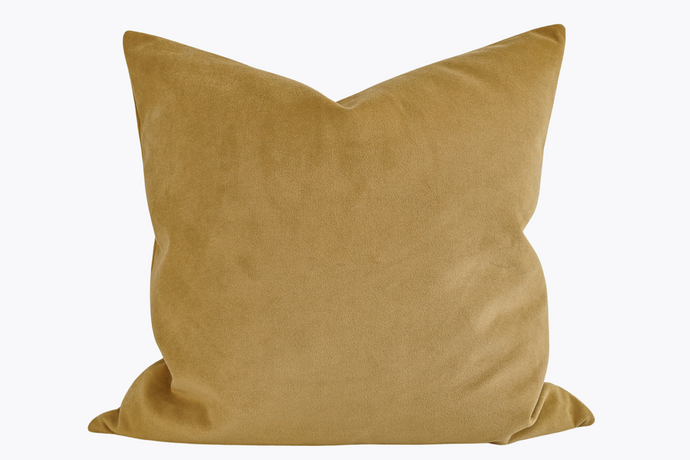 Velvet Pillow Cover - Golden Palm