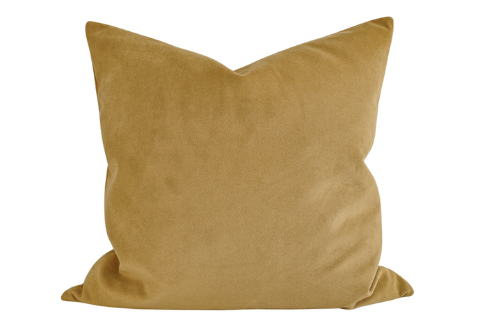 Velvet Pillow Cover - Golden Palm