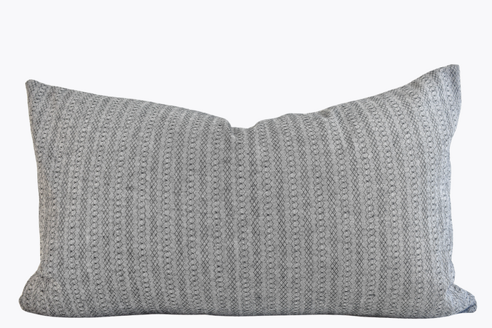Hmong Organic Woven Lumbar Pillow - Gray