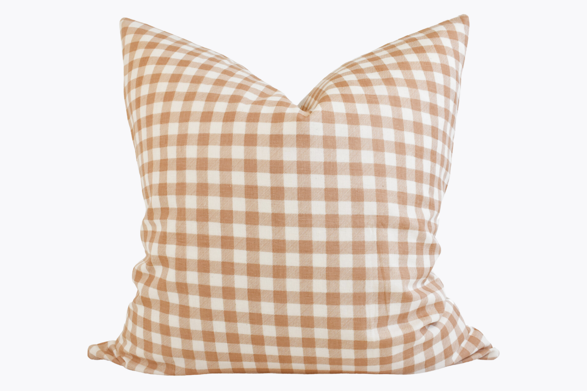 Hmong Organic Woven Pillow Cover - Clay Gingham