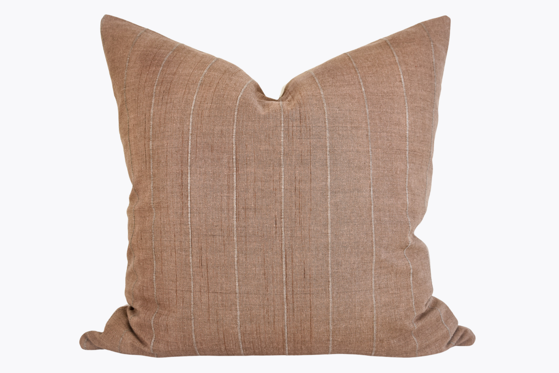 Hmong Organic Woven Pillow Cover - Hazelnut Brown