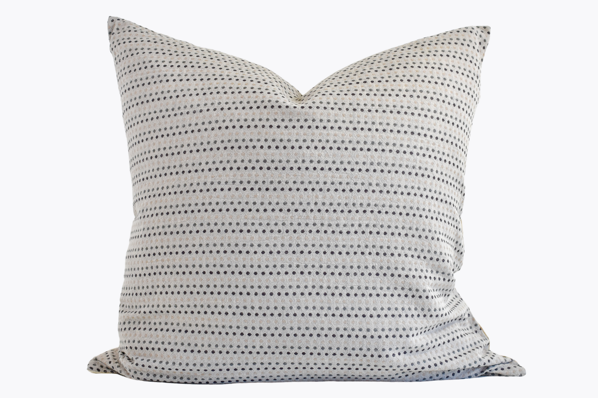 Hmong Organic Woven Pillow - Light Gray