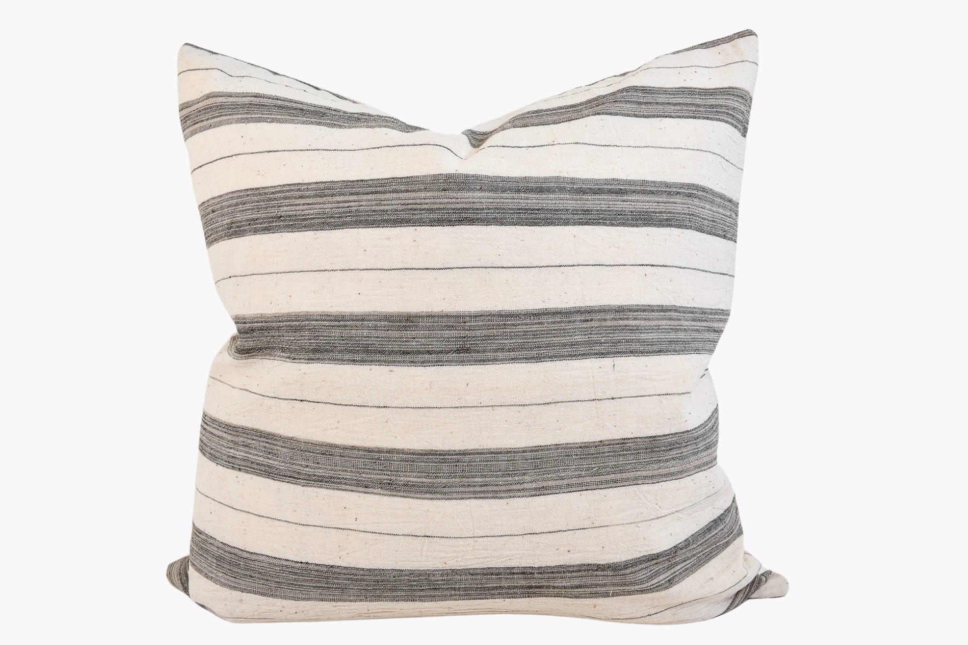 Hmong Organic Woven Pillow Cover - Thick Stripe