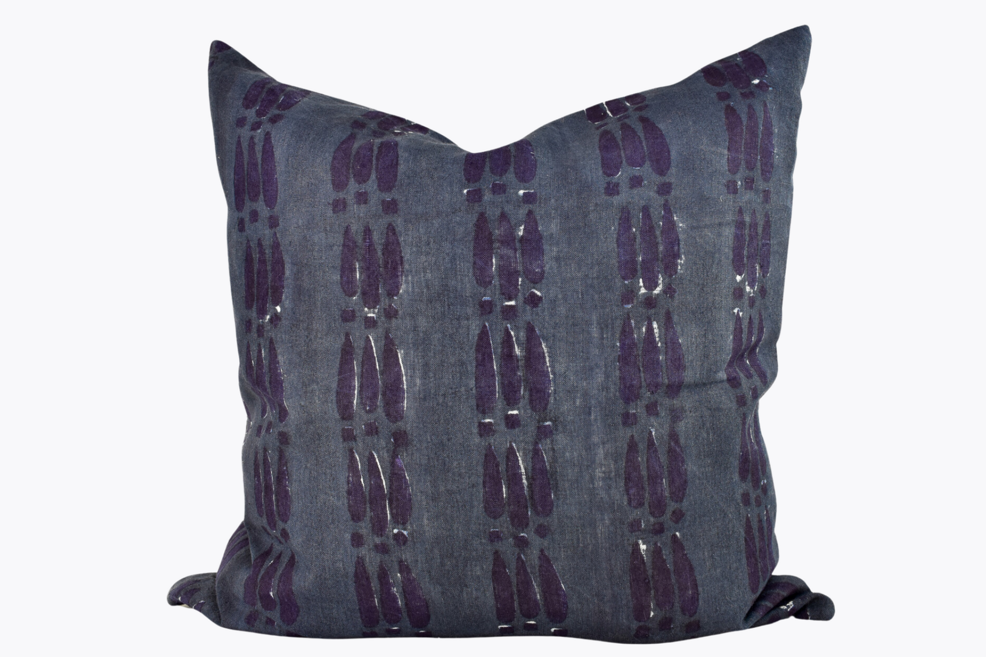 Indian Block Print Pillow Cover - Indigo