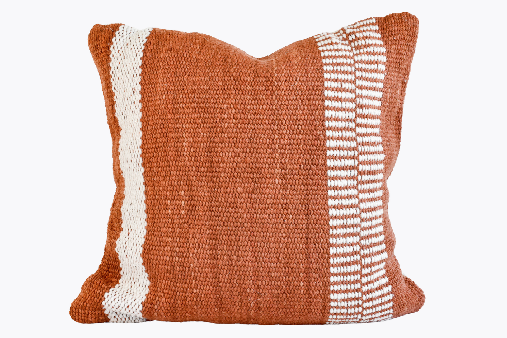 Large Lora Striped Pillow - Rust