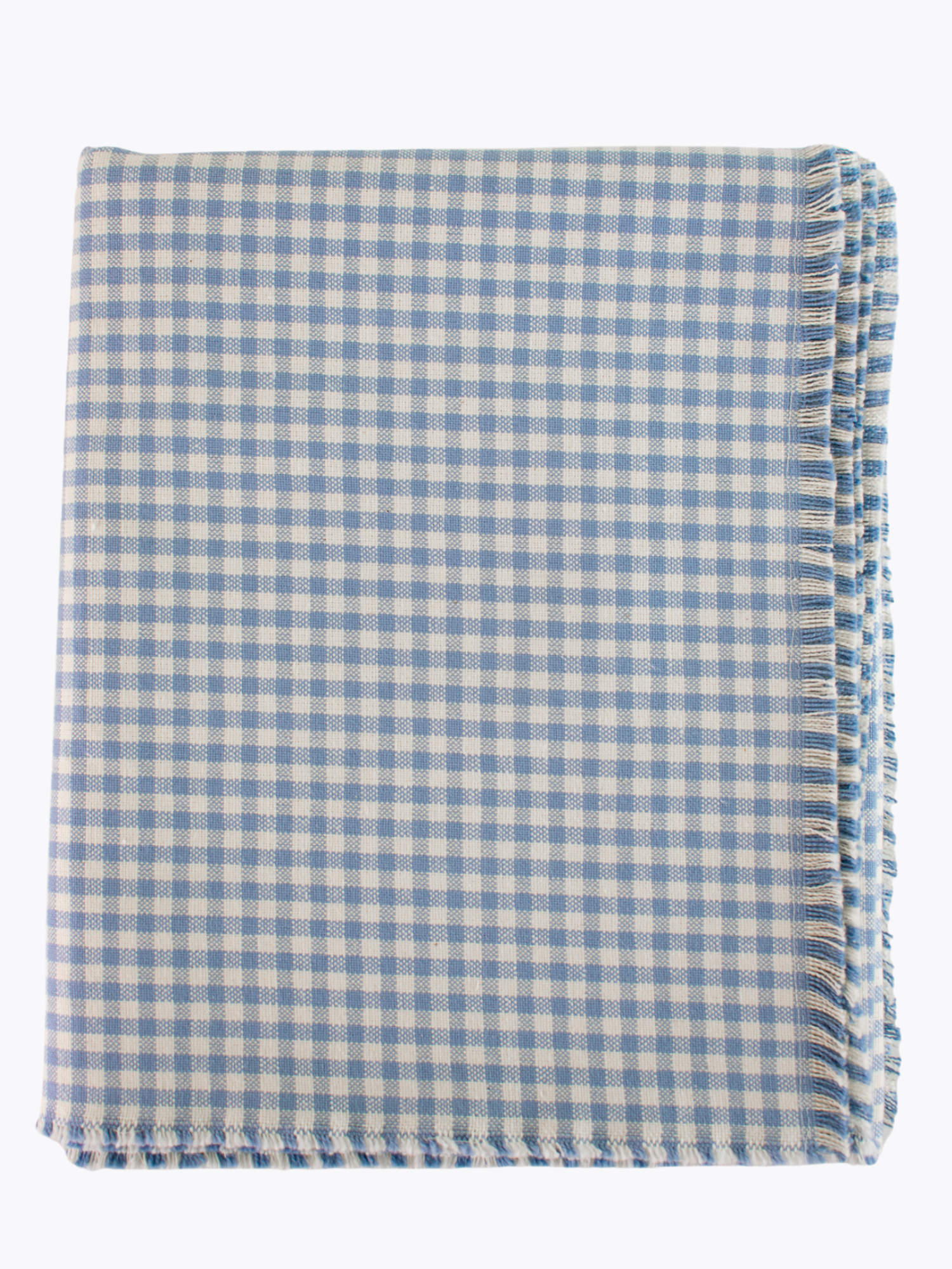 Katie Tablecloth - Powder Blue and Ivory Gingham