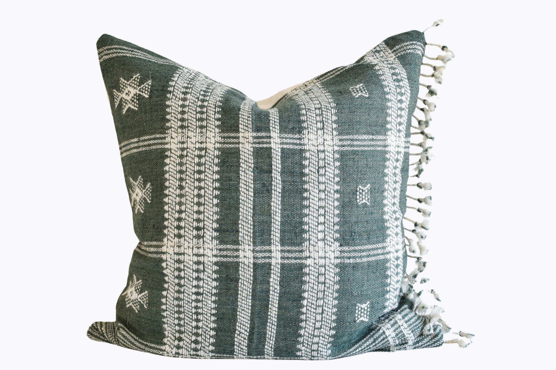 Indian Bhujodi Pillow Cover - Storm