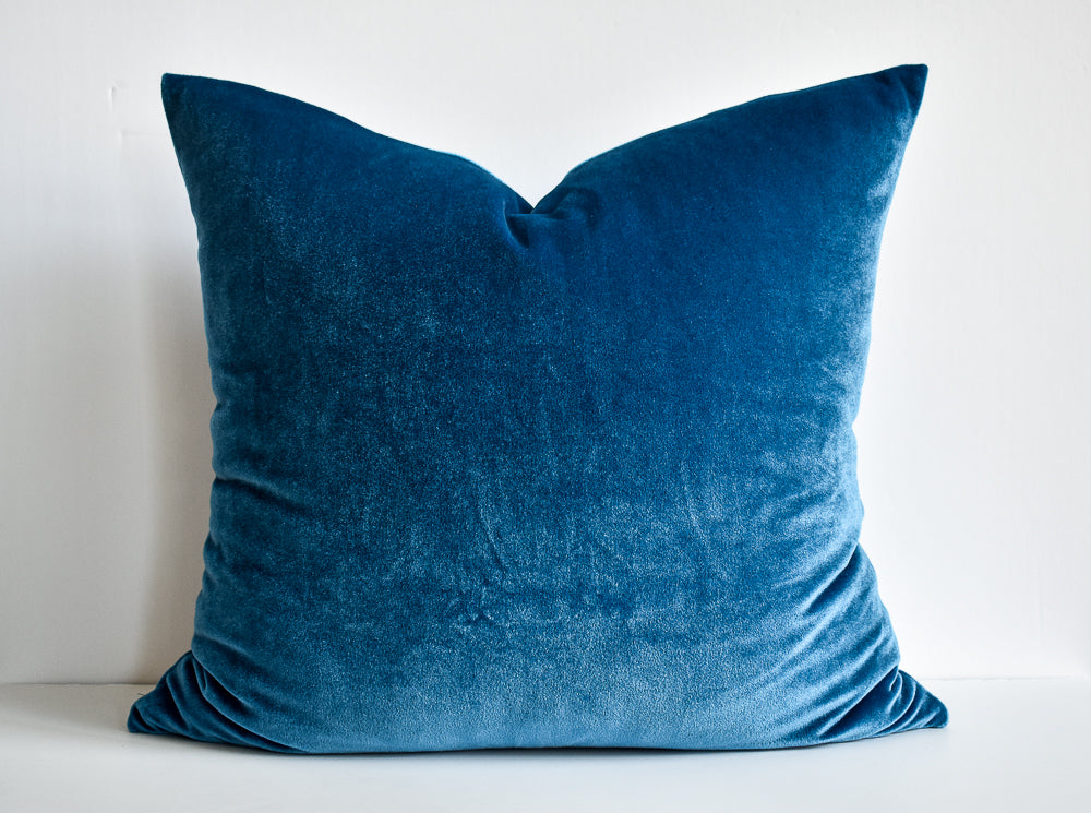 Velvet Pillow - Royal Blue