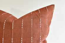 Hmong Organic Woven Pillow - Rust