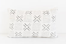 African Mudcloth Lumbar Pillow - 12" x 20"